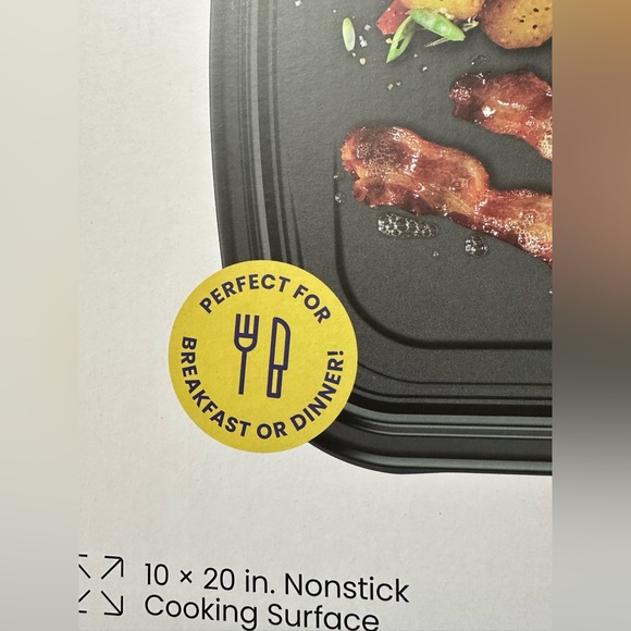 Chefman All-Purpose Nonstick Extra Long Electric Griddle New In Box - Picture 9 of 11